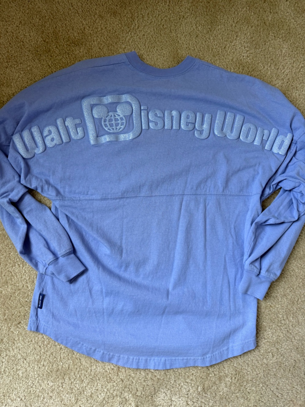Disney Parks XS Lilac Spirit Jersey Walt Disney World Glitter Logos - Picture 4 of 5